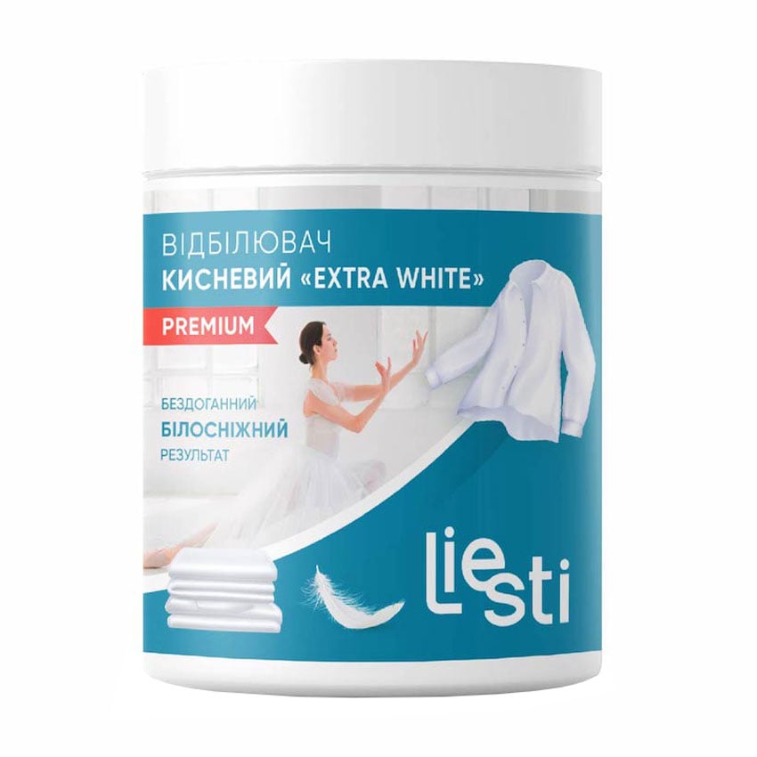 Кисневий відбілювач Liesti Extra White для білих тканин, 500 г